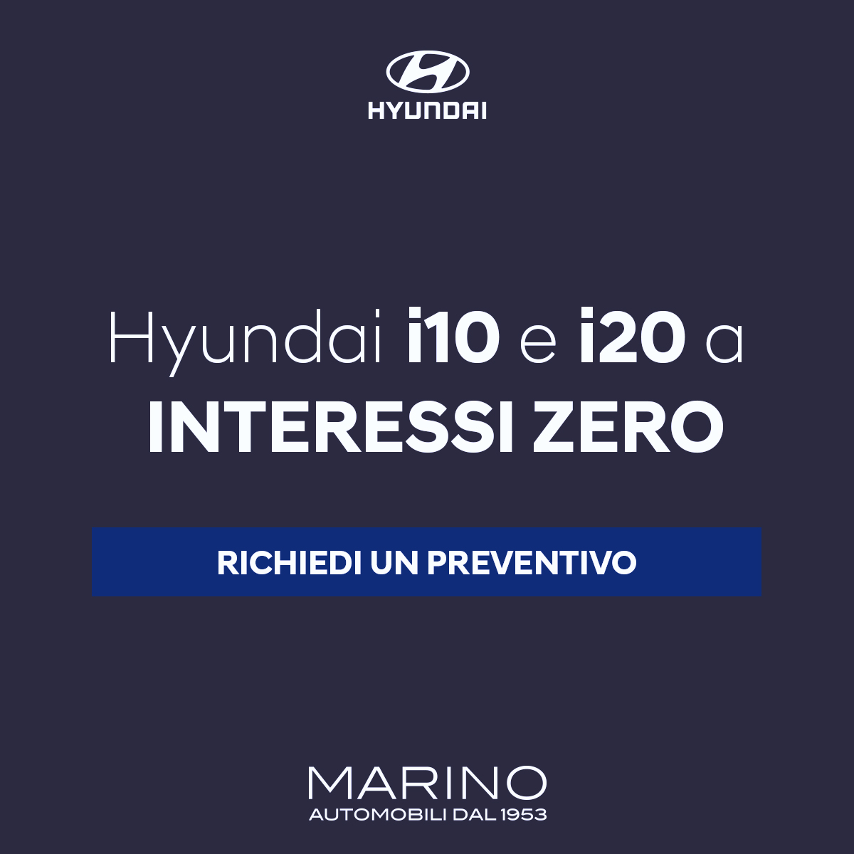 Hyundai i10 e i20: Interessi Zero e Pronta Consegna.