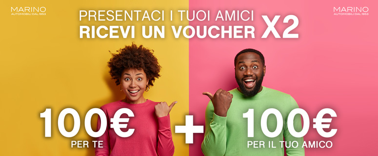 Presentaci i tuoi amici e ricevi un voucher X2