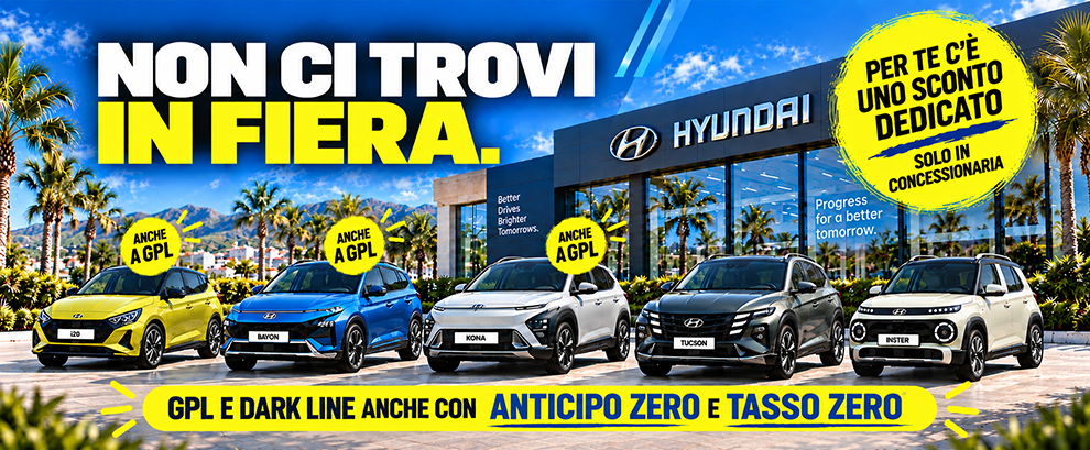 Promozioni Hyundai dedicate alla Fiera del Levante 2026 di Bari