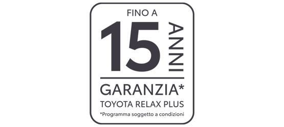 Garanzia Toyota Relax Plus: Fino a 15 anni di garanzia